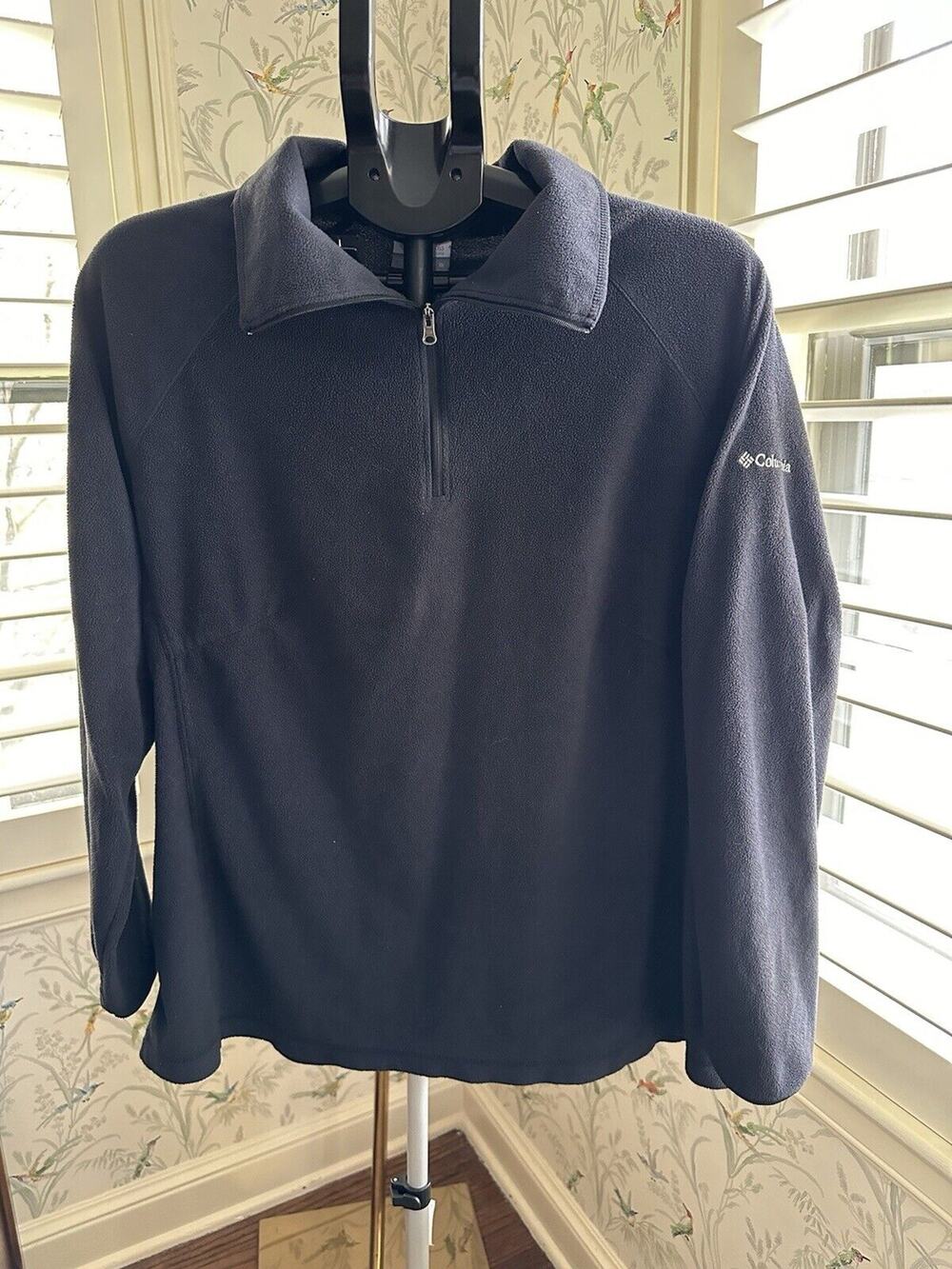 Columbia 1/4th Zip Black Fleece Women's Size 1X